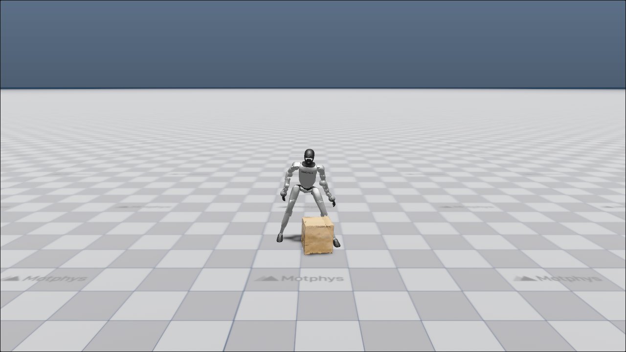 MotrixSim — G1 box tracking preview