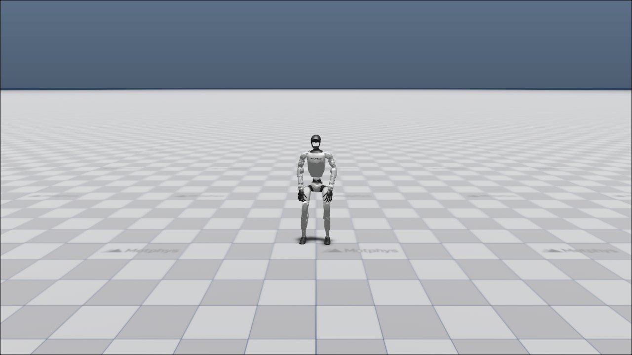 MotrixSim — G1 backflip (flip tracking) preview