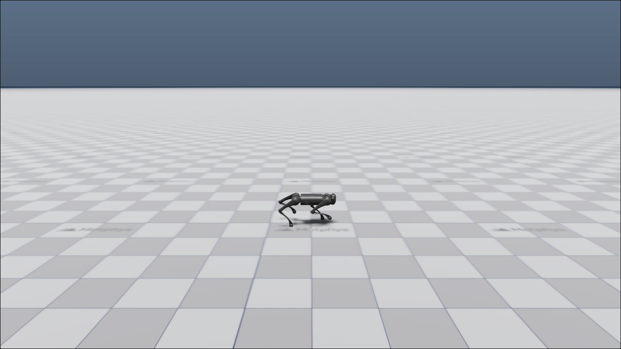 MotrixSim — Go1 joystick (flat) · PPO preview
